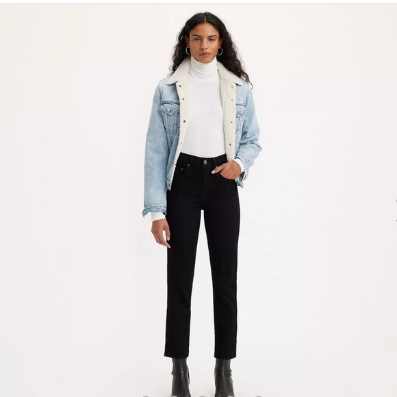 Levi’s 724 High Rise Slim Straight Cropped Jeans - Picture 1 of 8